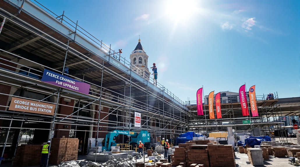 bridge station improvements underway